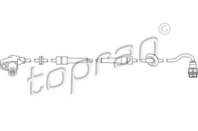 Topran 721 614 датчик, частота вращения колеса на PEUGEOT 406 (8B)