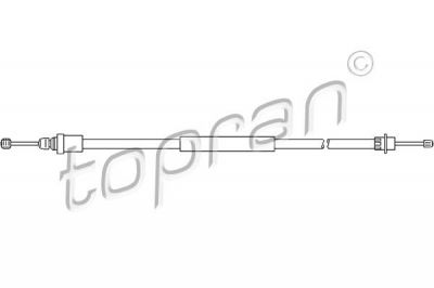 Topran 721 656 трос, стояночная тормозная система на PEUGEOT 406 Break (8E/F)