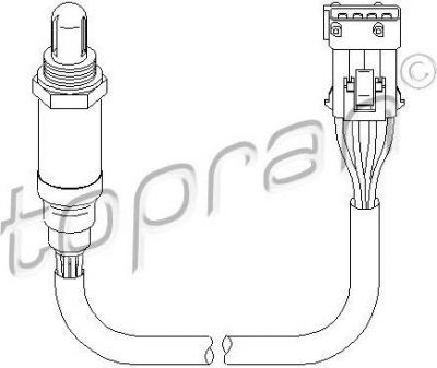 Topran 721 857 лямбда-зонд на PEUGEOT PARTNER фургон (5)