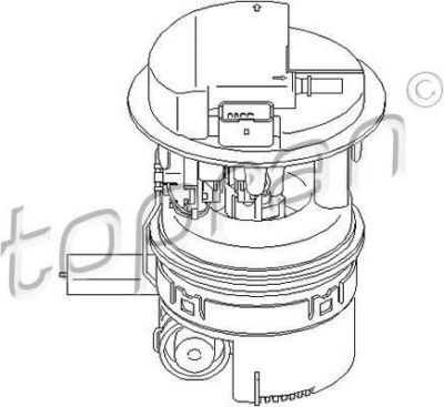 Topran 722 048 топливный насос на CITROEN EVASION (22, U6)