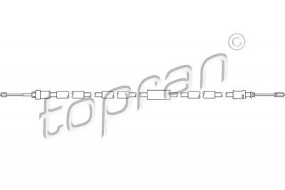 Topran 722 071 трос, стояночная тормозная система на PEUGEOT 306 (7B, N3, N5)