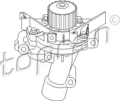 Topran 722 284 водяной насос на PEUGEOT EXPERT фургон (222)