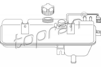 Topran 722 291 компенсационный бак, охлаждающая жидкость на PEUGEOT BOXER фургон (230L)