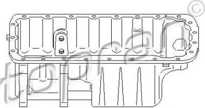 Topran 722 292 масляный поддон на PEUGEOT 406 Break (8E/F)