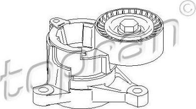 Topran 722 413 натяжитель ремня, клиновой зубча на PEUGEOT 407 (6D_)
