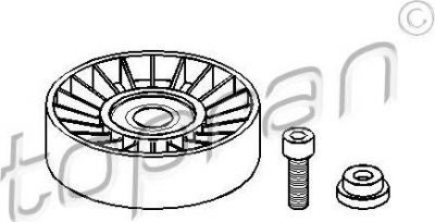Topran 722 432 паразитный / ведущий ролик, поликлиновой ремень на PEUGEOT 405 II Break (4E)