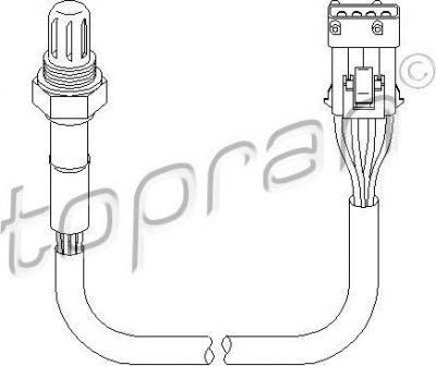 Topran 722 623 лямбда-зонд на PEUGEOT 206 SW (2E/K)