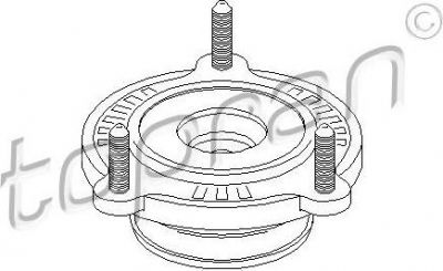 Topran 722 654 опора стойки амортизатора на PEUGEOT 407 SW (6E_)