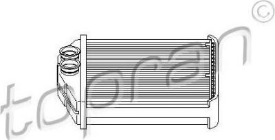 Topran теплообменник, отопление салона на OPEL CORSA C (F08, F68) (207 469)