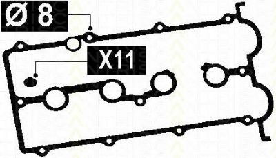 TRISCAN 515-4056 комплект прокладок, крышка головки цилиндра на MAZDA 323 S VI (BJ)