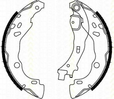 TRISCAN 8100 10009 комплект тормозных колодок на PEUGEOT 208