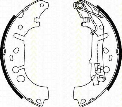 TRISCAN 8100 10012 комплект тормозных колодок на OPEL CORSA E Van