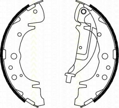 TRISCAN 8100 10019 комплект тормозных колодок на HYUNDAI SANTA FE I (SM)