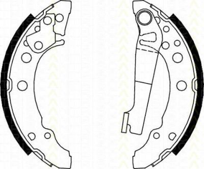 TRISCAN 8100 10340 комплект тормозных колодок на VW POLO CLASSIC (6KV2)