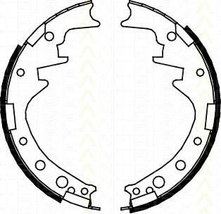 TRISCAN 8100 10378 комплект тормозных колодок на TOYOTA HIACE I Wagon (LH1_, RH1_, LH3_, RH3_, LH2_, RH2_)