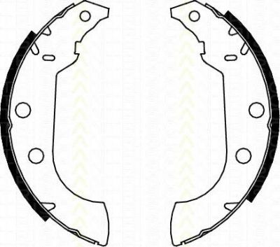 TRISCAN 8100 10489 комплект тормозных колодок на PEUGEOT 306 (7B, N3, N5)