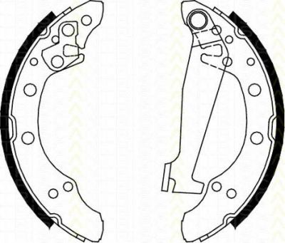 TRISCAN 8100 10520 комплект тормозных колодок на SKODA FABIA