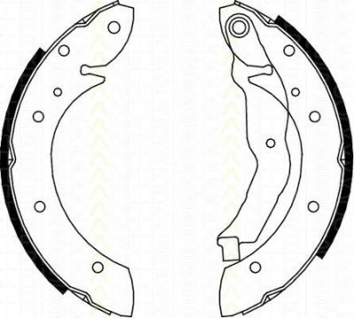 TRISCAN 8100 10575 комплект тормозных колодок на PEUGEOT 405 II (4B)