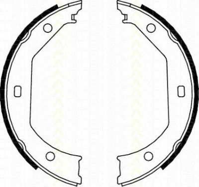 TRISCAN 8100 11638 комплект тормозных колодок, стояночная тормозная с на 3 (E90)