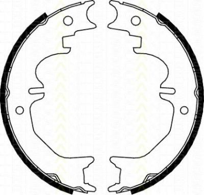 TRISCAN 8100 13037 комплект тормозных колодок, стояночная тормозная с на TOYOTA LAND CRUISER (LJ12_, KZJ12_, TRJ12_, KDJ12_, GRJ12_)