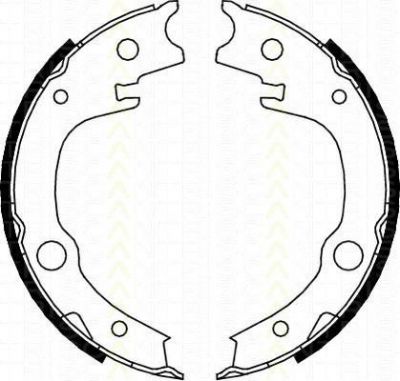 TRISCAN 8100 13039 комплект тормозных колодок, стояночная тормозная с на TOYOTA YARIS (SCP1_, NLP1_, NCP1_)