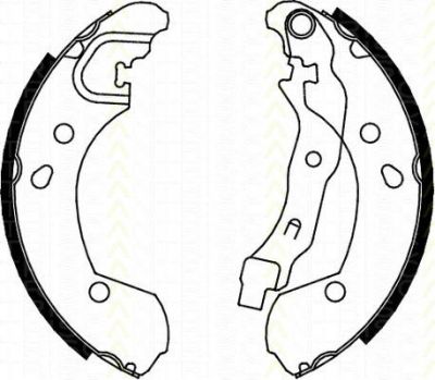 TRISCAN 8100 14002 комплект тормозных колодок на RENAULT MODUS / GRAND MODUS (F/JP0_)