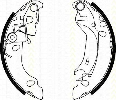 TRISCAN 8100 15016 комплект тормозных колодок на FIAT PANDA (169)