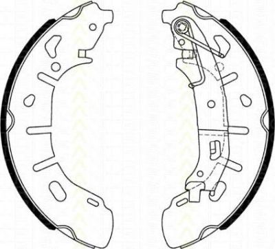 TRISCAN 8100 15028 комплект тормозных колодок на FIAT DOBLO фургон/универсал (263)