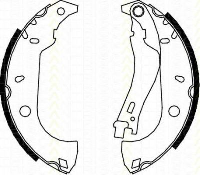 TRISCAN 8100 15483 комплект тормозных колодок на ALFA ROMEO 146 (930)