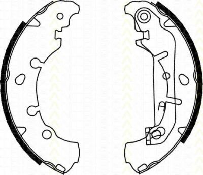 TRISCAN 8100 16006 комплект тормозных колодок на FORD FIESTA IV (JA_, JB_)