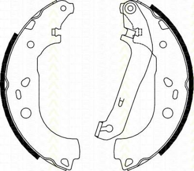 TRISCAN 8100 16011 комплект тормозных колодок на FORD FOCUS II седан (DA_)