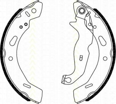 TRISCAN 8100 16013 комплект тормозных колодок на FORD FIESTA VI