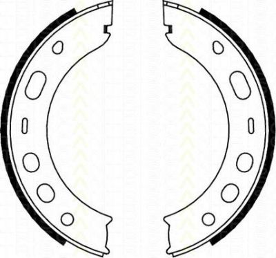 TRISCAN 8100 20001 комплект тормозных колодок, стояночная тормозная с на PORSCHE BOXSTER (987)