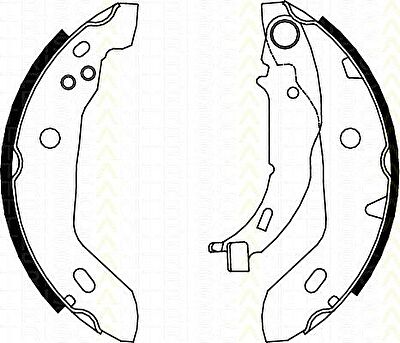 TRISCAN 8100 23122 комплект тормозных колодок на MERCEDES-BENZ A-CLASS (W168)