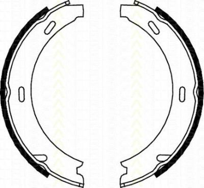 TRISCAN 8100 23412 комплект тормозных колодок, стояночная тормозная с на MERCEDES-BENZ C-CLASS купе (CL203)