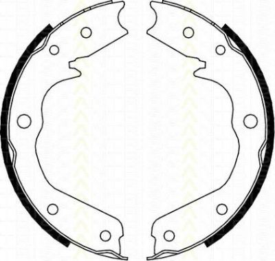 TRISCAN 8100 24002 комплект тормозных колодок, стояночная тормозная с на OPEL FRONTERA B (6B_)