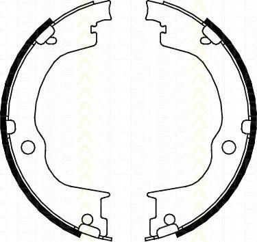 TRISCAN 8100 24003 комплект тормозных колодок, стояночная тормозная с на CHEVROLET CAPTIVA (C100, C140)