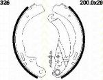TRISCAN 8100 24326 комплект тормозных колодок на OPEL KADETT D (31_-34_, 41_-44_)