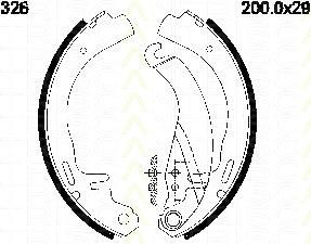 TRISCAN 8100 24326 комплект тормозных колодок на OPEL KADETT D (31_-34_, 41_-44_)