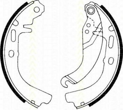 TRISCAN 8100 24327 комплект тормозных колодок на OPEL ASCONA C (81_, 86_, 87_, 88_)