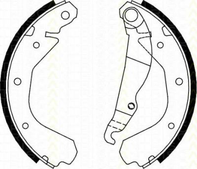 TRISCAN 8100 24413 комплект тормозных колодок на OPEL KADETT E Наклонная задняя часть (33_, 34_, 43_, 44_)