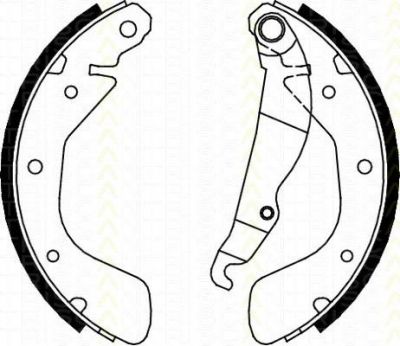 TRISCAN 8100 24540 комплект тормозных колодок на OPEL ASTRA F Наклонная задняя часть (53_, 54_, 58_, 59_)