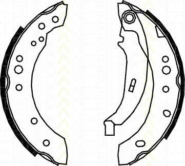 TRISCAN 8100 25005 комплект тормозных колодок на RENAULT TWINGO II (CN0_)