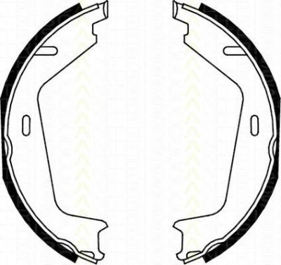 TRISCAN 8100 27579 комплект тормозных колодок, стояночная тормозная с на VOLVO S80 II (AS)