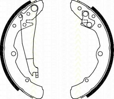 TRISCAN 8100 29343 комплект тормозных колодок на AUDI 100 Avant (44, 44Q, C3)