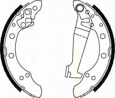 TRISCAN 8100 29345 комплект тормозных колодок на VW SANTANA (32B)