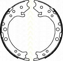 TRISCAN 8100 40008 комплект тормозных колодок, стояночная тормозная с на HONDA CR-V III (RE)