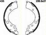 TRISCAN 8100 40435 комплект тормозных колодок на HONDA CIVIC I Shuttle (AN, AR)
