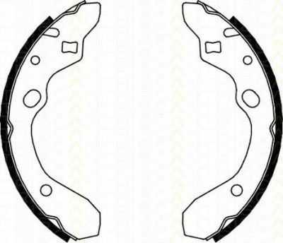TRISCAN 8100 50546 комплект тормозных колодок на MAZDA 323 C IV (BG)