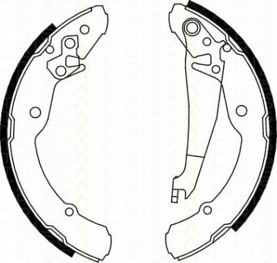 TRISCAN 8100 67631 комплект тормозных колодок на SKODA ROOMSTER Praktik (5J)